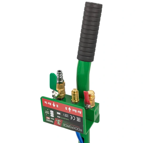 Домкрат подкатной пневматический 3т(h min 145мм, h max 420мм, 3 подушки, Ø270мм)