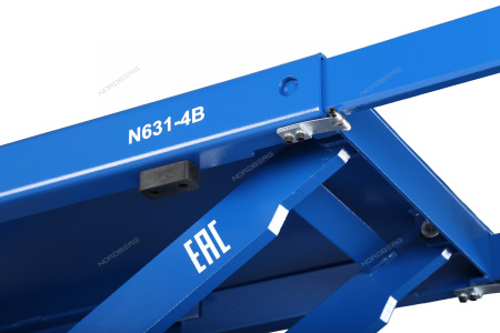 Подъемник ножничный NORDBERG N631-4B_380 (4 т, 380 В, синий)