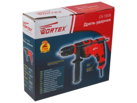 Дрель ударная WORTEX DS 1308 в кор. 650 Вт, 1 скор, 25 мм в дер.