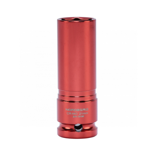 Головка торцевая ударная глубокая тонкостенная NORDBERG 241-721W, 1/2", 21 мм для колесных дисков