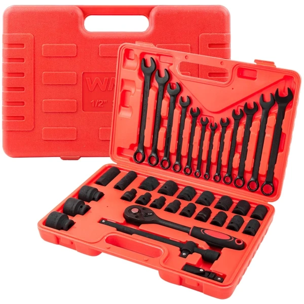 Набор инструментов ударных 37пр.1/2''(6гр.)(8-32мм)