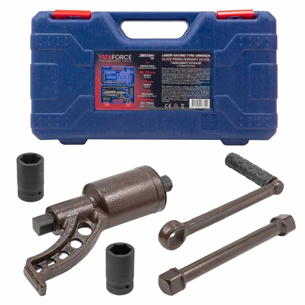 Гайковерт ручной с редуктором 1''(Головки-32мм и 33мм, длина-270мм, передаточное число 1:68, 6200 Н/м)