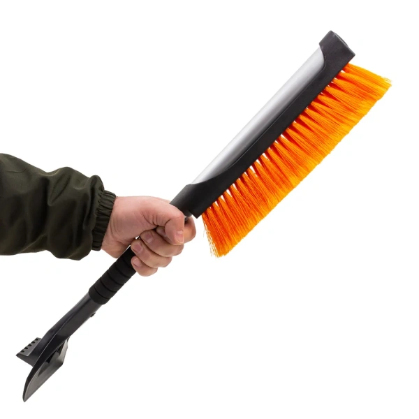 Щетка для снега телескопическая со скребком 60-80см