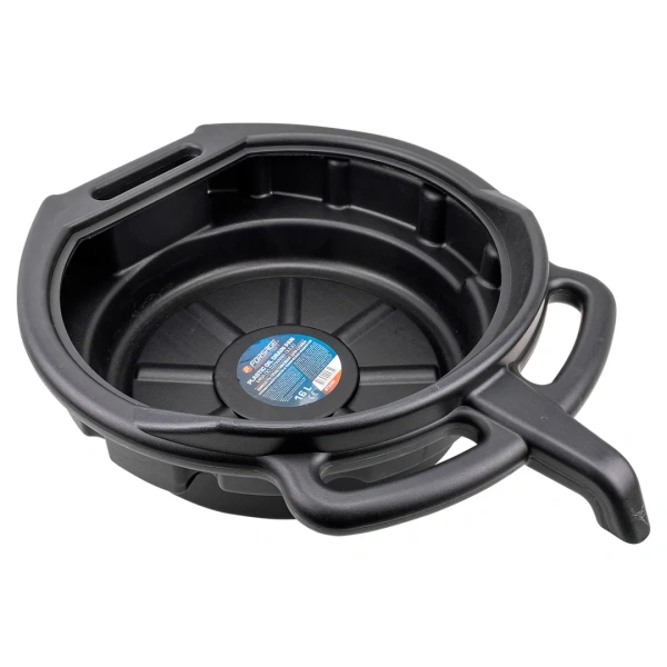 Емкость пластиковая для слива отработанного масла и технических жидкостей, 16л (Ø400мм, глубина 150мм)