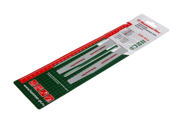 58809 Полотно для сабельных пил Hammer Flex 225-012 S1411DF 300x19x1.25мм дер/пласт/мет (2шт)