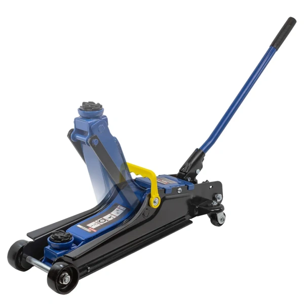 Домкрат подкатной гидравлический 3т низкопрофильный с резиновой накладкой(h min 85мм, h max 385мм),в кейсе