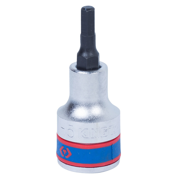 Насадка (бита) торцевая 1/2", HEX, 5 мм, L = 60 мм KING TONY 402505
