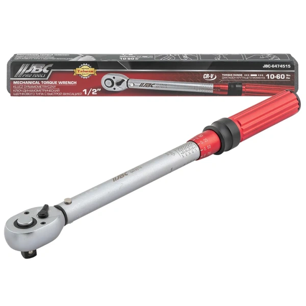 Ключ динамометрический щелчкового типа с быстрой фиксацией 10-60Нм, 1/2''