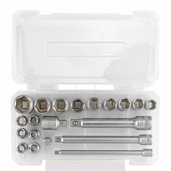 Набор инструментов 3/8' 20пр. 6гр. (6-22мм) в пласт.кейсе