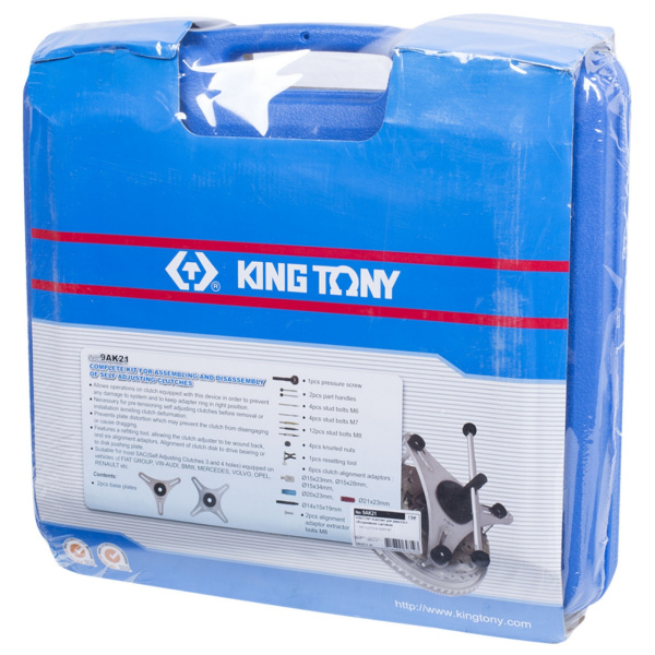 Набор для обслуживания сцепления с саморегулирующейся муфтой SAC, 37 предметов KING TONY 9AK21