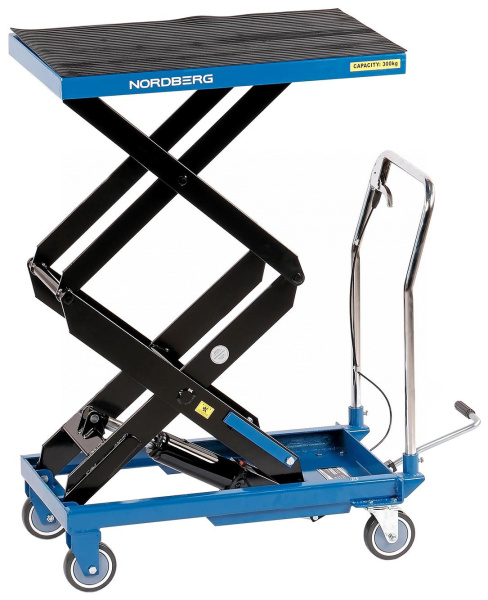 Стол подъемный гидравлический NORDBERG N3T301 (300 кг, двойные ножницы)