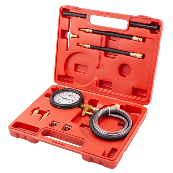 Тестер давления топлива в комплекте с адаптерами переходниками