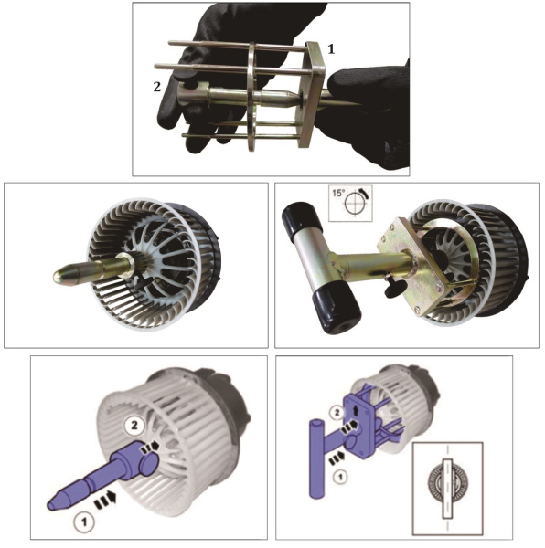 Съемник крыльчатки мотора отопителя JTC 4433 (VOLVO S60, S80, XC60, XC70, V70 после 2007 г.)