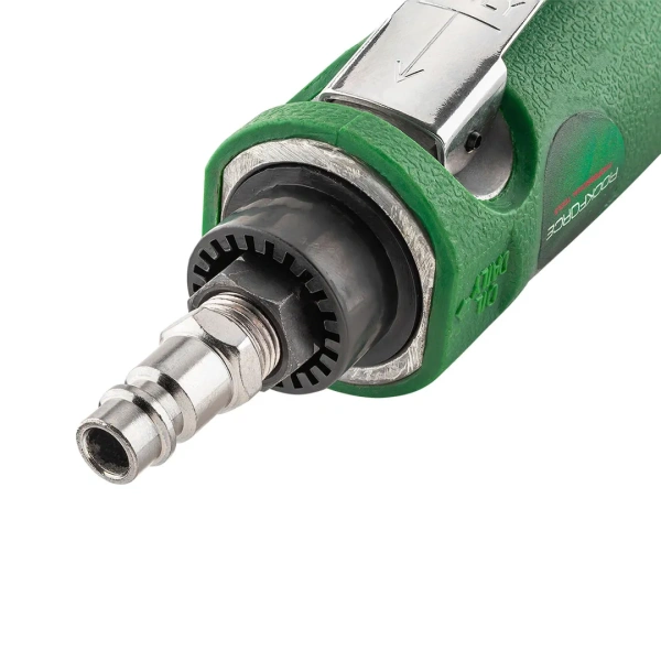 Пневмозачистная машинка с прорезиненной рукояткой(цанги:3мм,6мм, 25000об/мин, 128л/мин,6.3Bar,штуцер 1/4'')