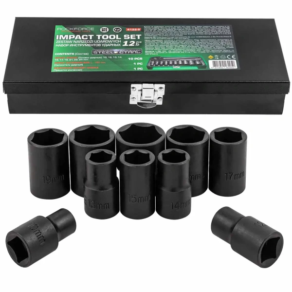 Набор инструментов ударных 12пр. 1/2''(6гр.)