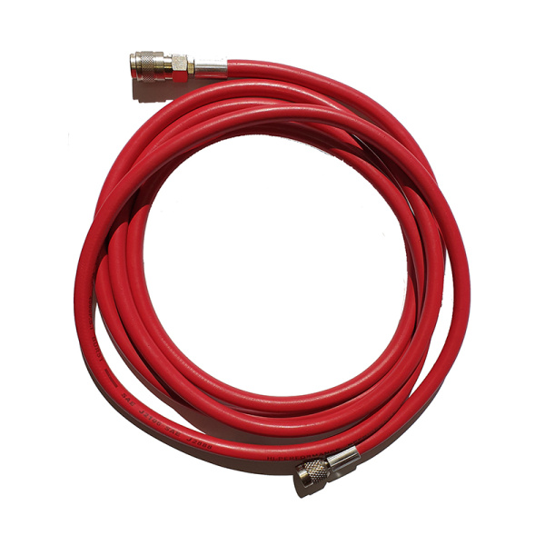 Шланг гибкий с резьбой 1/4" SAE для R134, длина 3 м, красный