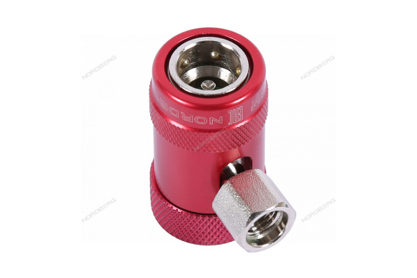Муфта быстросъемная R1234yf NORDBERG NFA9H (высокое давление, красная)