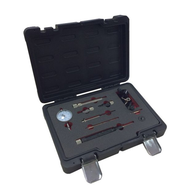 Набор с индикатором для установки угла опережения впрыска топлива дизельных двигателей, в кейсе ''Premium''
