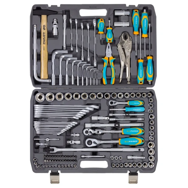 Набор инструментов 142 пр.1/4''3/8''1/2''(6-гр.)(4-32мм)