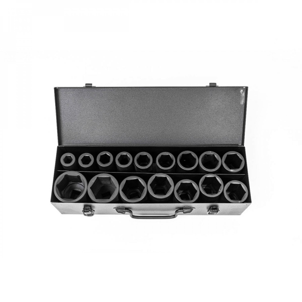 Набор головок ударных глубоких ROSSVIK ST238 (3/4", 17-50 мм, L 90 мм, 16 предметов)