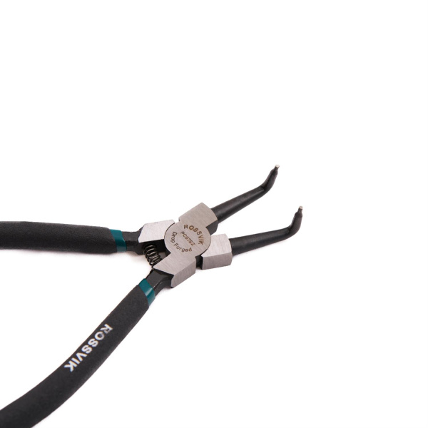 Щипцы для стопорных колец ROSSVIK PC07SZ (7", сжим загнутый)