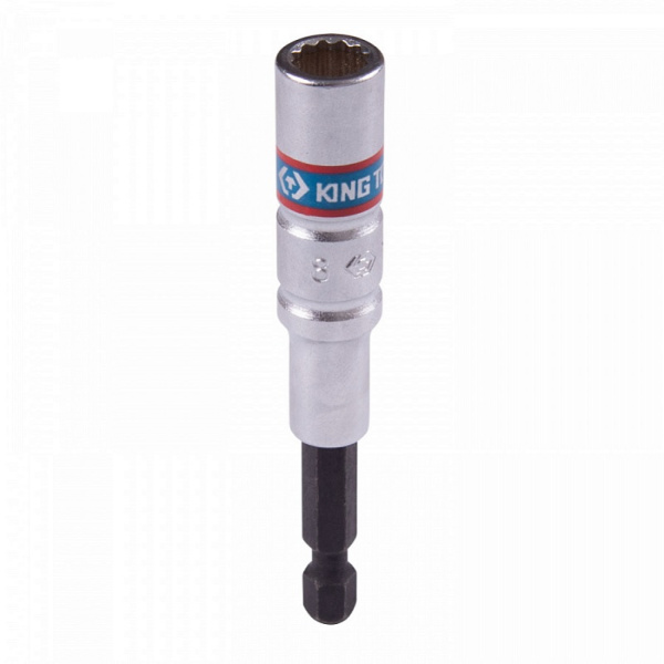 Головка для шуруповерта двенадцатигранная KING TONY 76B8**M, 1/4", 8-24 мм, L = 80 мм