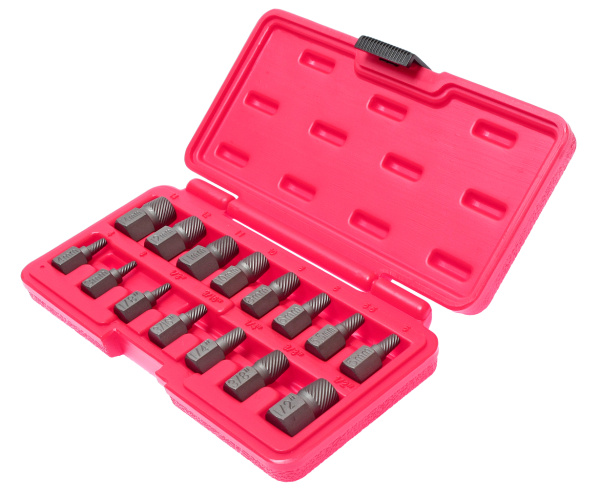 Набор экстракторов JTC 4639 (1/8"-1/2", 3-14 мм, 15 предметов в кейсе)