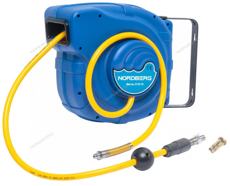 Шланг на самоскручивающейся катушке 14 меттров NORDBERG 2115-10