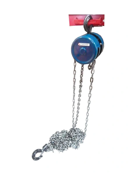 Лебедка механическая подвесная с фиксацией цепи натяжения, 10т (длина цепи - 3м)