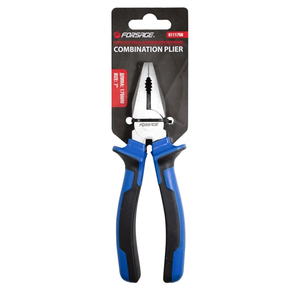 Плоскогубцы комбинированные 7''(175мм), на блистере