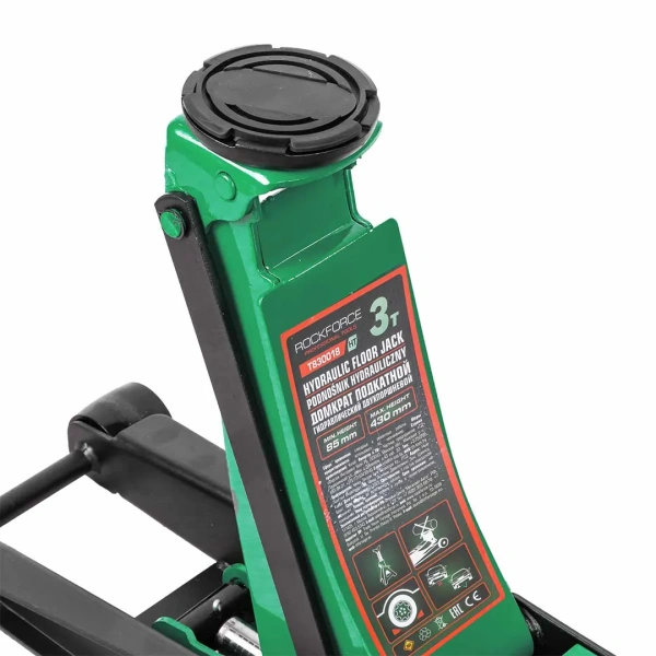 Домкрат подкатной гидравлический двухпоршневой 3т (h min 85мм, h max 430мм)