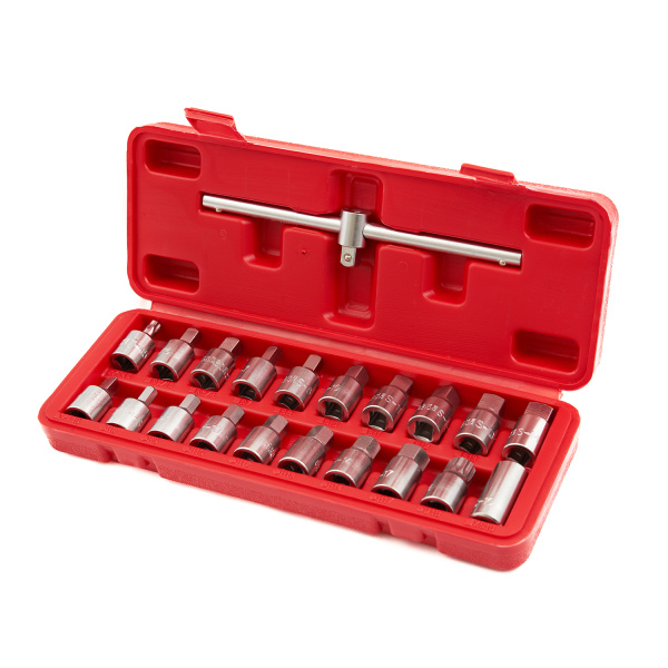 Набор головок для маслосливных пробок ROSSVIK ST095 (21 предметов)