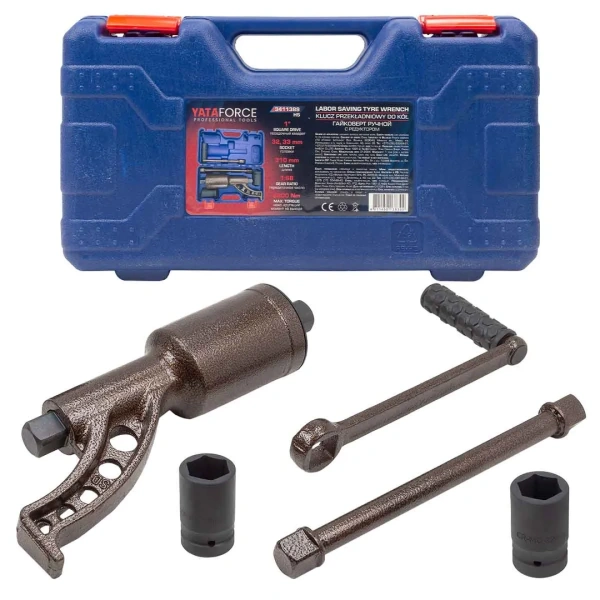 Гайковерт ручной с редуктором 1''(Головки-32мм и 33мм, длина-310мм, передаточное число 1:68, 6200 Н/м)