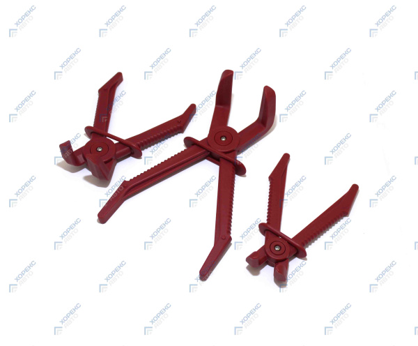 Набор изогнутых под 90° зажимов для патрубков и шлангов(3 предмета) Хорекс Авто HZ 25.1.115S