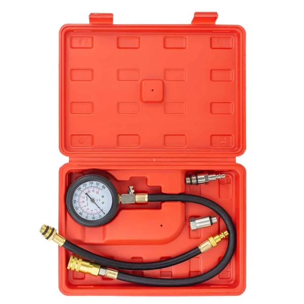 Индикатор компрессии бензинового двигателя (0-21bar)4 пр. в кейсе.