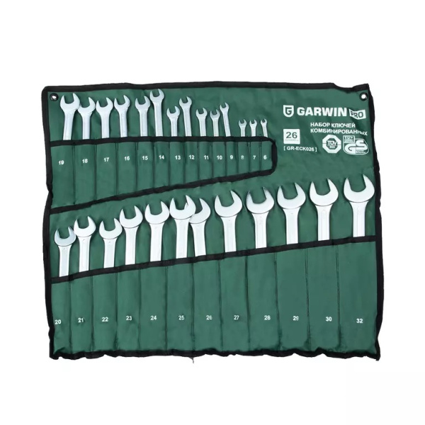 Набор ключей комбинированных GARWIN PRO GR-ECK026 (26 предметов, 6-32 мм)
