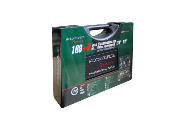 Набор инструментов 108+6пр. 1/4'',1/2''(12гр.)