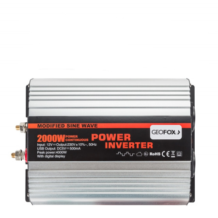 Автомобильный инвертор Geofox MD 2000W/12v- 2р