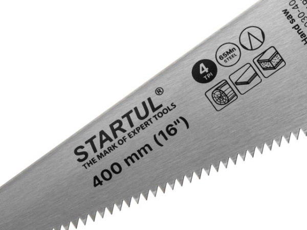 Ножовка по дер. 400мм 4 TPI STARTUL STANDART (ST4030-40)