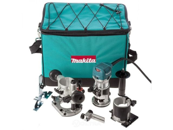 Фрезер кромочный MAKITA RT 0700 CX2 + аксессуары + АКЦИЯ лобзик 4329 в  ПОДАРОК  (арт. 4329)