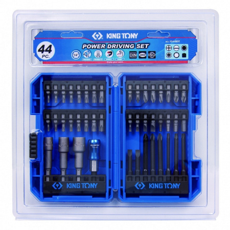 Набор вставок-бит KING TONY 1044MR для шуруповерта, 44 предмета