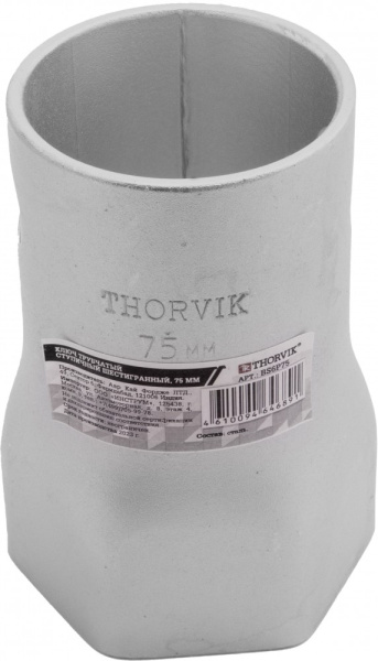 Thorvik BS6P75 Ключ трубчатый ступичный шестигранный, 75 мм