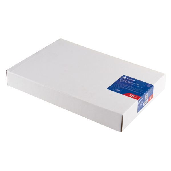 Набор накидных ключей и Torx L-образных МАСТАК 5-23118 (ложемент, 18 предметов)