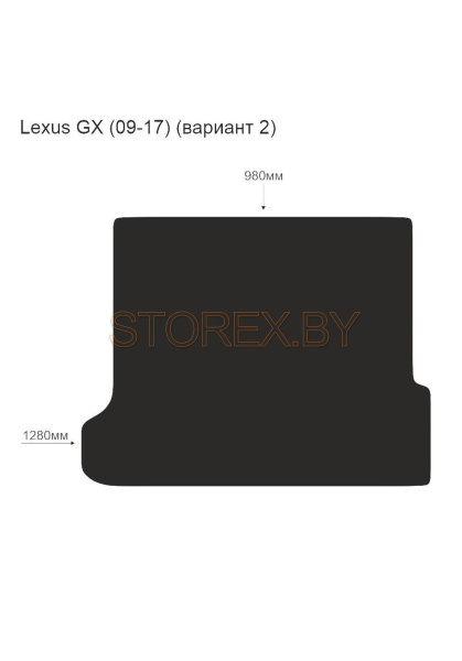 Lexus GX (09-17) Багажник (вариант 2) copy