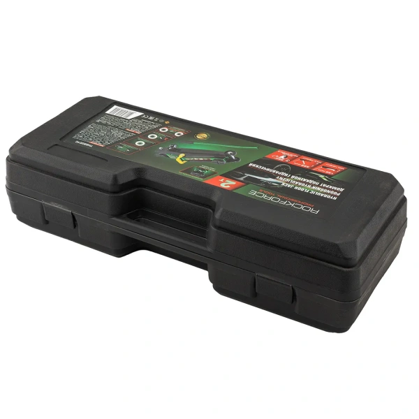 Домкрат подкатной гидравлический 2 т (h min 135мм, h max 385мм) с резиновой накладкой в кейсе