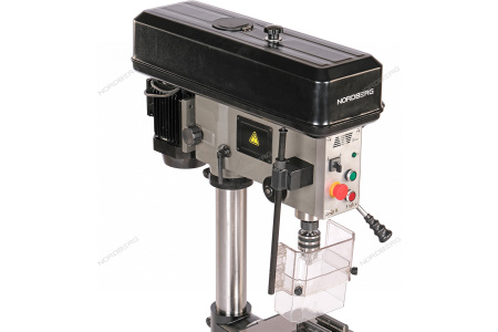Станок сверлильный профессиональный NORDBERG ND2554P (1100 Вт, 25 мм, 5 скоростей, нарезание резьбы, тиски)