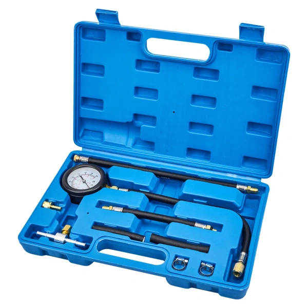 Манометр для измерения давления топлива в комплекте с переходниками 9пр.