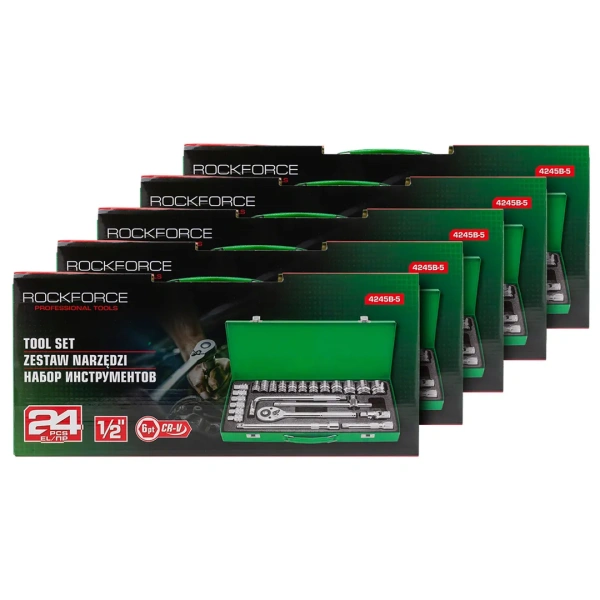 ( 5 K-T ) Набор инструментов 24пр. 1/2''( 6гр)