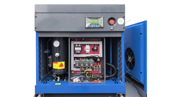 Компрессор винтовой NORDBERG NCB10RD (7,5 кВт, 10 бар, 960 л/мин, ресивер 350 л, IP23, осушитель)