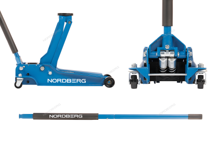 Домкрат подкатной грузоподъемность 4 тонн подхват 100 мм высота подъема 565 мм NORDBERG N32035